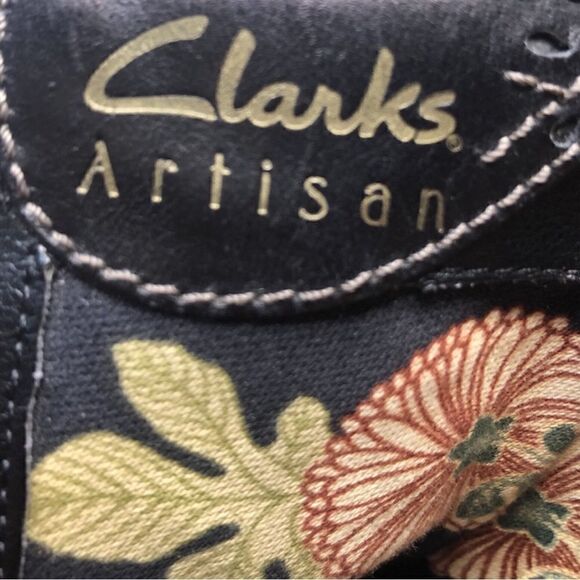 Clarks Artisan Black Leather motorcycle Boots Moto Size 9.5 - Picture 8 of 13